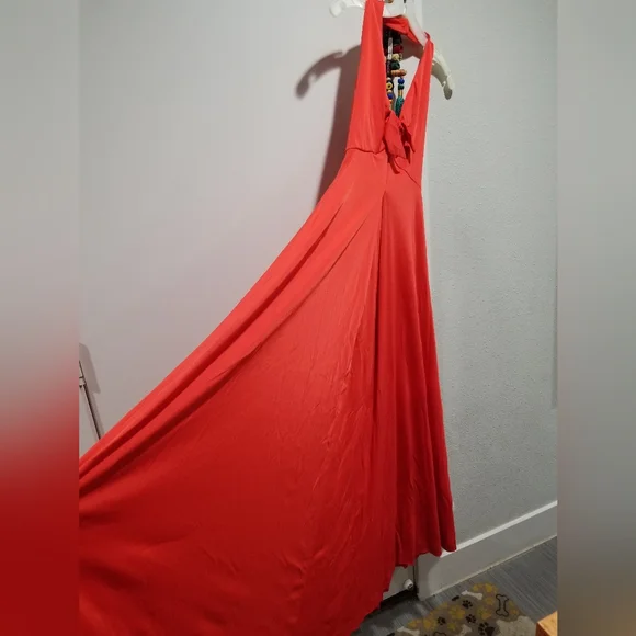 red halter top dress Koda Animal Sequin Halter Gown – Tadashi Shoji Official Online Boutique main image 0